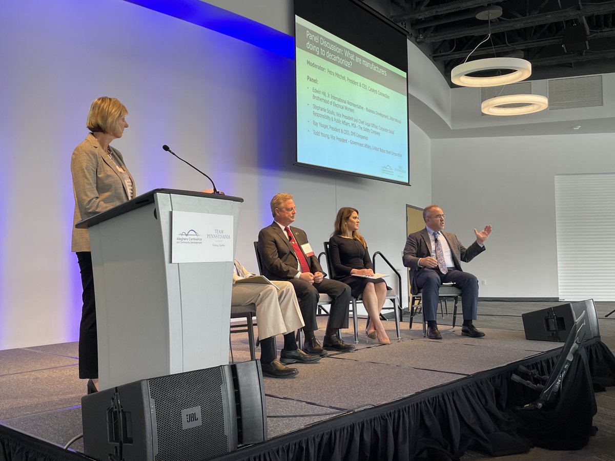 Allegheny Conference and TeamPA focusing on path to decarbonizing manufacturing, featuring big announcement by PA Governor Wolf on hydrogen hub bid. Economic and environmental opportunity. Watch for it Sunday on WPXI’s “Our Region’s Business.”