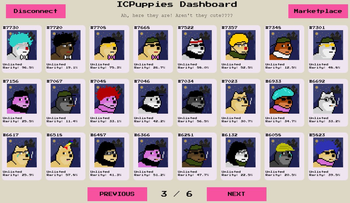 The #ICPuppies wearables are finally here!

You can check out our dashboard and play around with your wearables by following the link below:
👇👇👇
…yhb-qyaaa-aaaak-aaara-cai.raw.ic0.app

For more info check the announcements channel on our Discord!
👇👇👇
discord.gg/B4bFk9jdrb

#ICP #NFT
