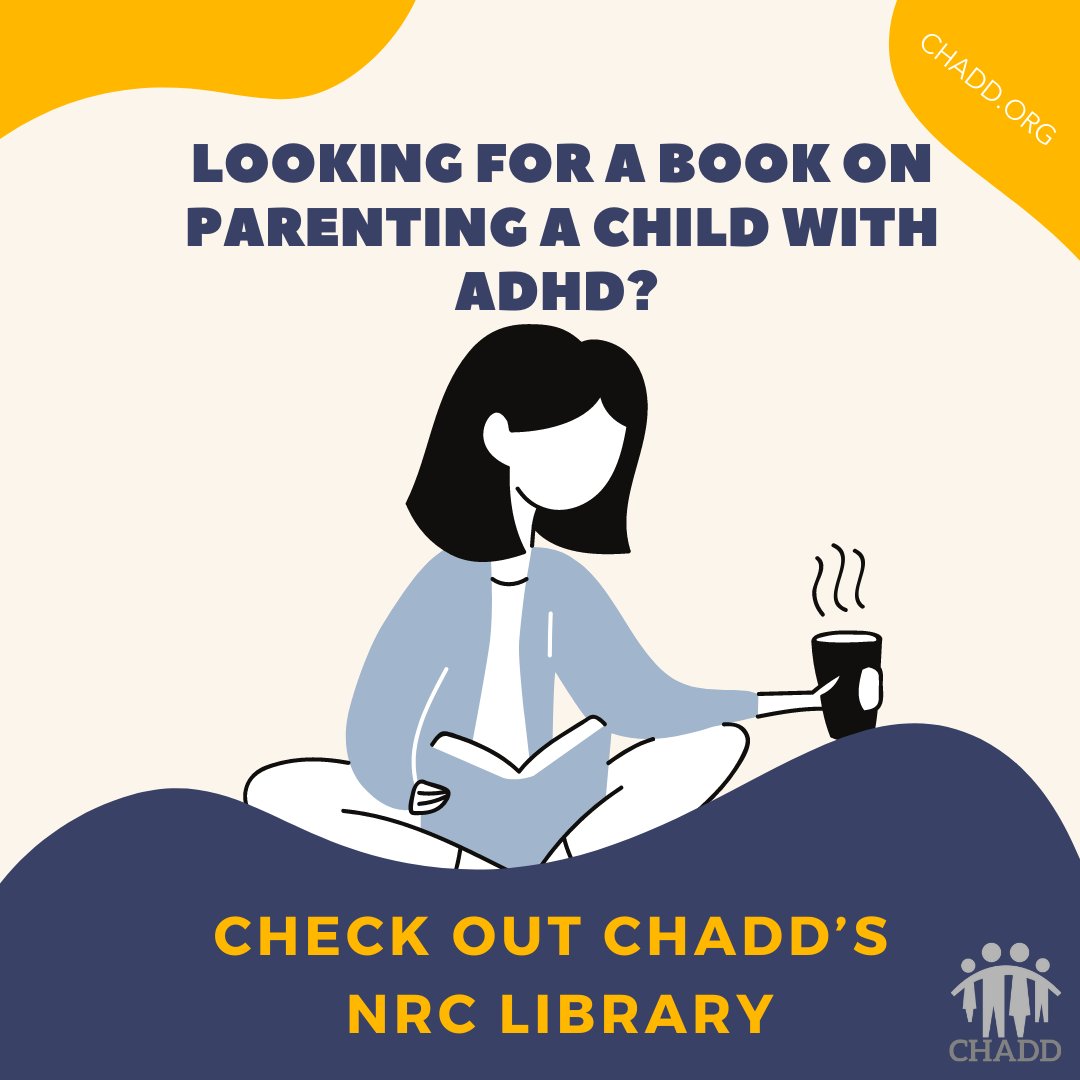 CHADD_ADHD's tweet photo. Find a book at the National Resource Center's online library: https://t.co/42kXElJpgV.
#adhd #adhdlibrary #chadd #chaddresources https://t.co/qjrPV5XPPJ