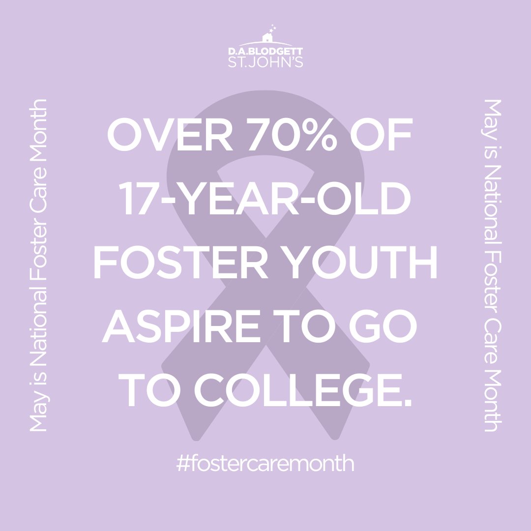Over 20,000 young adults age out of foster care each year. Most have big dreams - but the odds are stacked against ANY young person making it on their own at such an early age.

#NationalFosterCareMonth