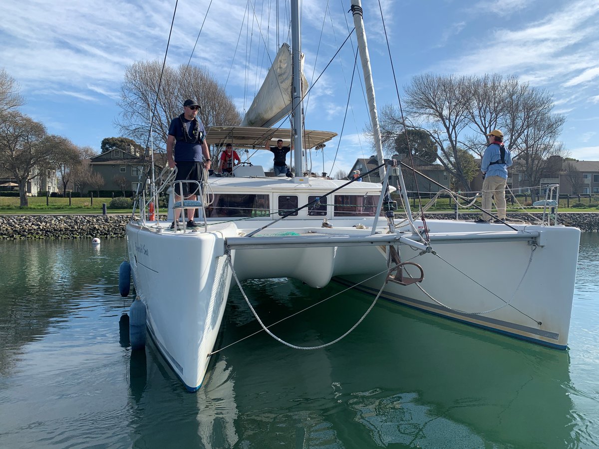 TWSailing's tweet photo. #ASASailing 114, Cruising Catamaran Course aboard 'Emerald Sea' https://t.co/Y61IXsaM2Y