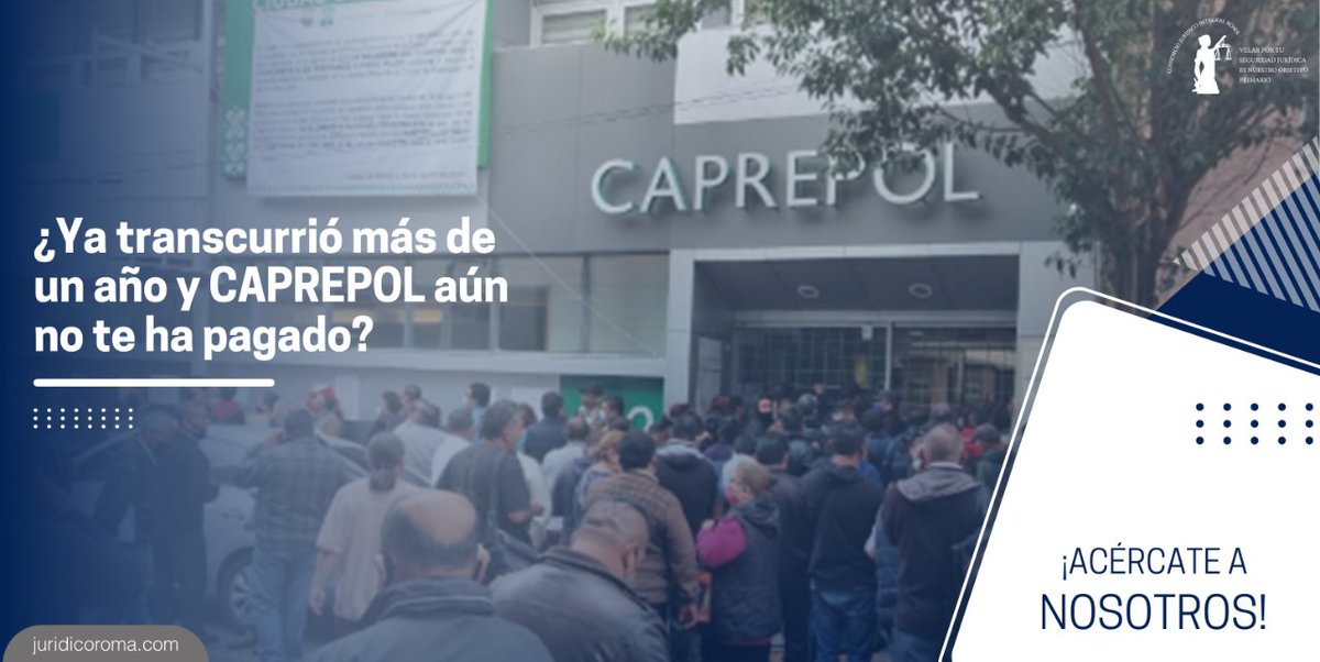 JuridicoRoma's tweet photo. ⭕ Si iniciaste tu trámite de Jubilación ante #CAPREPOL, ya transcurrió más de un año y no te han pagado, ¡Acércate a nosotros!
📱 Contáctanos https://t.co/JGGHv4cnd6
#JurídicoRoma #PolicíaCDMX https://t.co/lkciHJdWwn