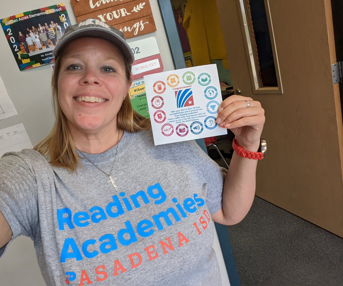 AJS5581's tweet photo. I've got my certificate and my snazzy t-shirt... Which can only mean I'm officially done with TRA! @PISDTRA #PISDTRAdone https://t.co/S6PhwBI6tE