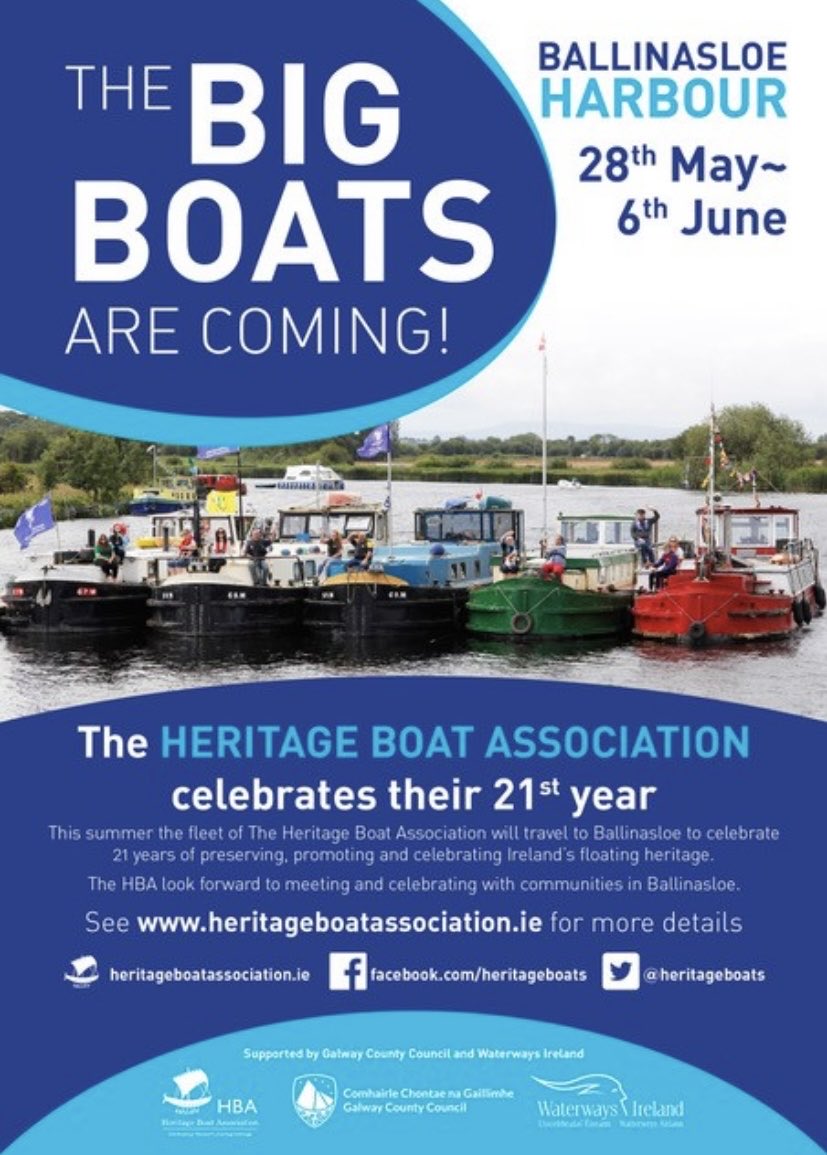 ⁦Summer’s coming <a href="/inballinasloe/">In Ballinasloe</a>⁩ #SuckRiver #heritage #BallinasloeHarbour <a href="/DiscoverGalway2/">Discover Galway</a>⁩  ⁦<a href="/GalwayCoCo/">Galway County Council</a>⁩ ⁦<a href="/HeritageBoats/">Heritage Boat Assoc.</a>⁩ #irelandshiddenheartlands  ⁦<a href="/galwaytourism/">𝗚𝗮𝗹𝘄𝗮𝘆 𝗧𝗼𝘂𝗿𝗶𝘀𝗺</a>⁩  ⁦@waterwaysirelan⁩