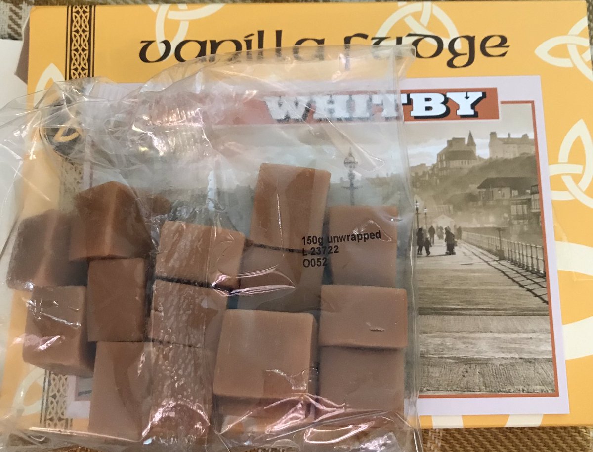 cfs_jo's tweet photo. Friend dropped in with some fudge from Whitby. Most appreciated 😊 But the size of the box didn’t reflect the contents 😂 #FeelCheated https://t.co/CGkAfNDSgF