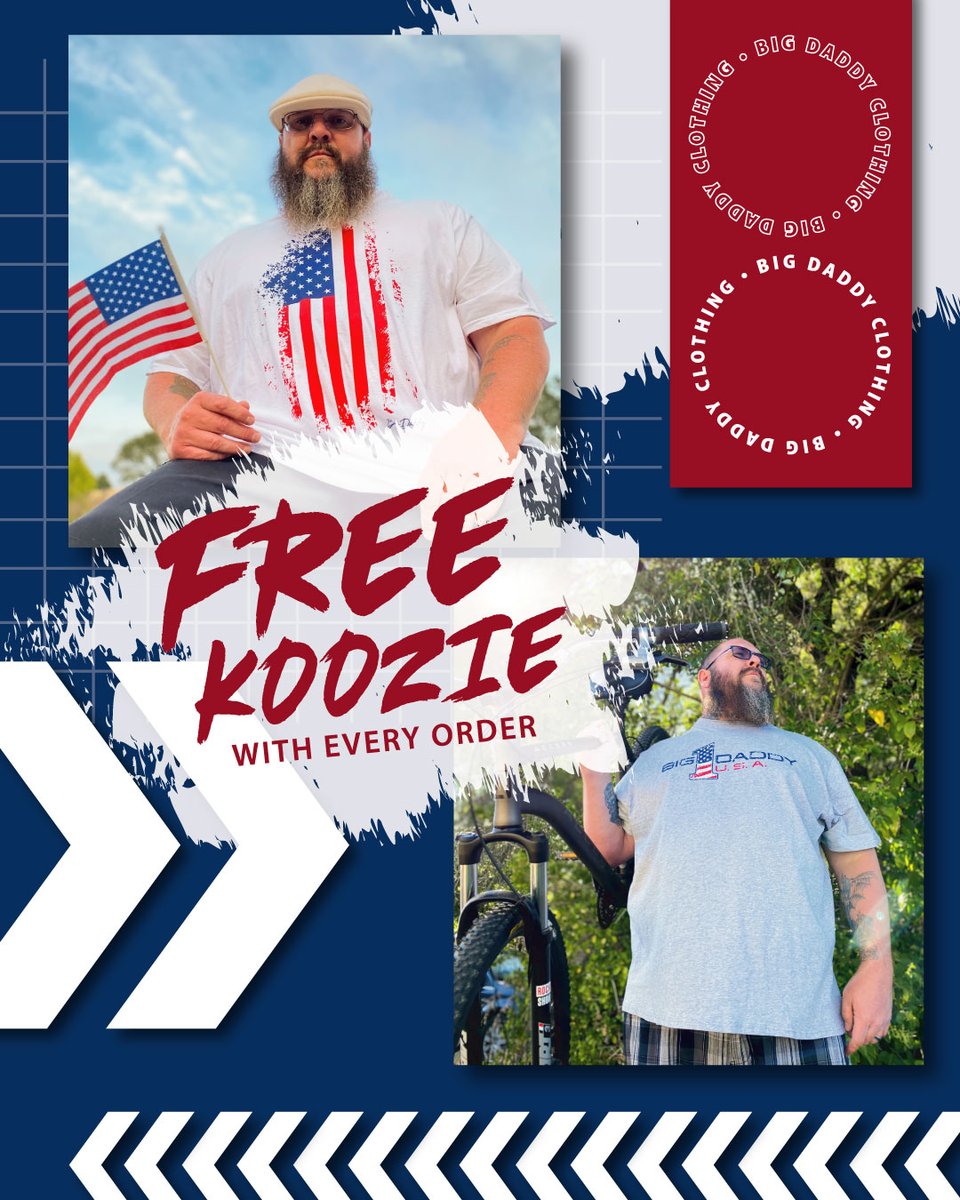 BIG DADDY Memorial Day Promo!! Grab your Big Daddy gear for the BIG weekend!

<a href="/bebigdaddy/">Big Daddy Clothing Co.</a>  
📸: @mamma_bear23
💁🏻‍♂️: @fatalblow5150

#bebigdaddy #bigdaddy #plussize #plussizemen #plussizemodel #plussizefashion #menofsize #bigandtall #mensfashion #menswearear #memorialday #mdw2022