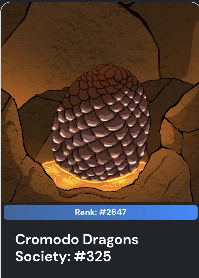 Thanks <a href="/CromodoDragons/">CromodoDragonsSociety</a> for the airdrop! Waiting to see the nice dragon inside! #cronosnft