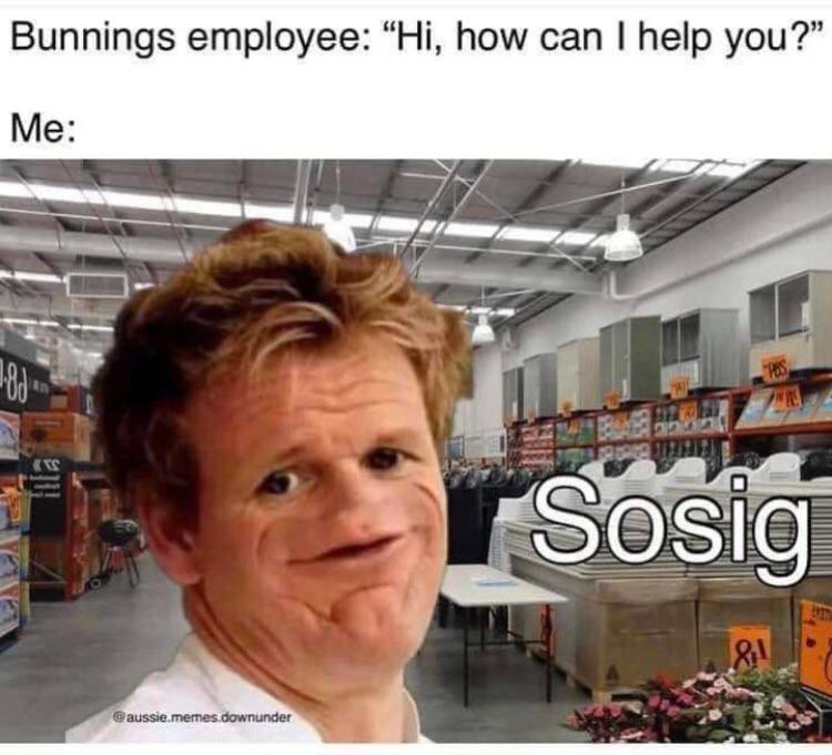 ausfoodshop's tweet photo. only donkeys pass up the Bunnings sosig 🛠️
#aussiememe #meanwhileinaustralia https://t.co/wUQwvTe9eU