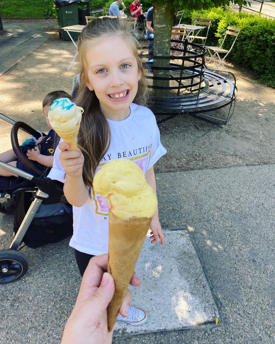 daniellekerr_'s tweet photo. For her homework this week before she got poorly, Lucy chose to spend time outdoors with family and eat her favourite food (ice cream of course)!🍦👨‍👩‍👧‍👦 @roalddahlclass @witton_walkce https://t.co/u3h85XQfPl