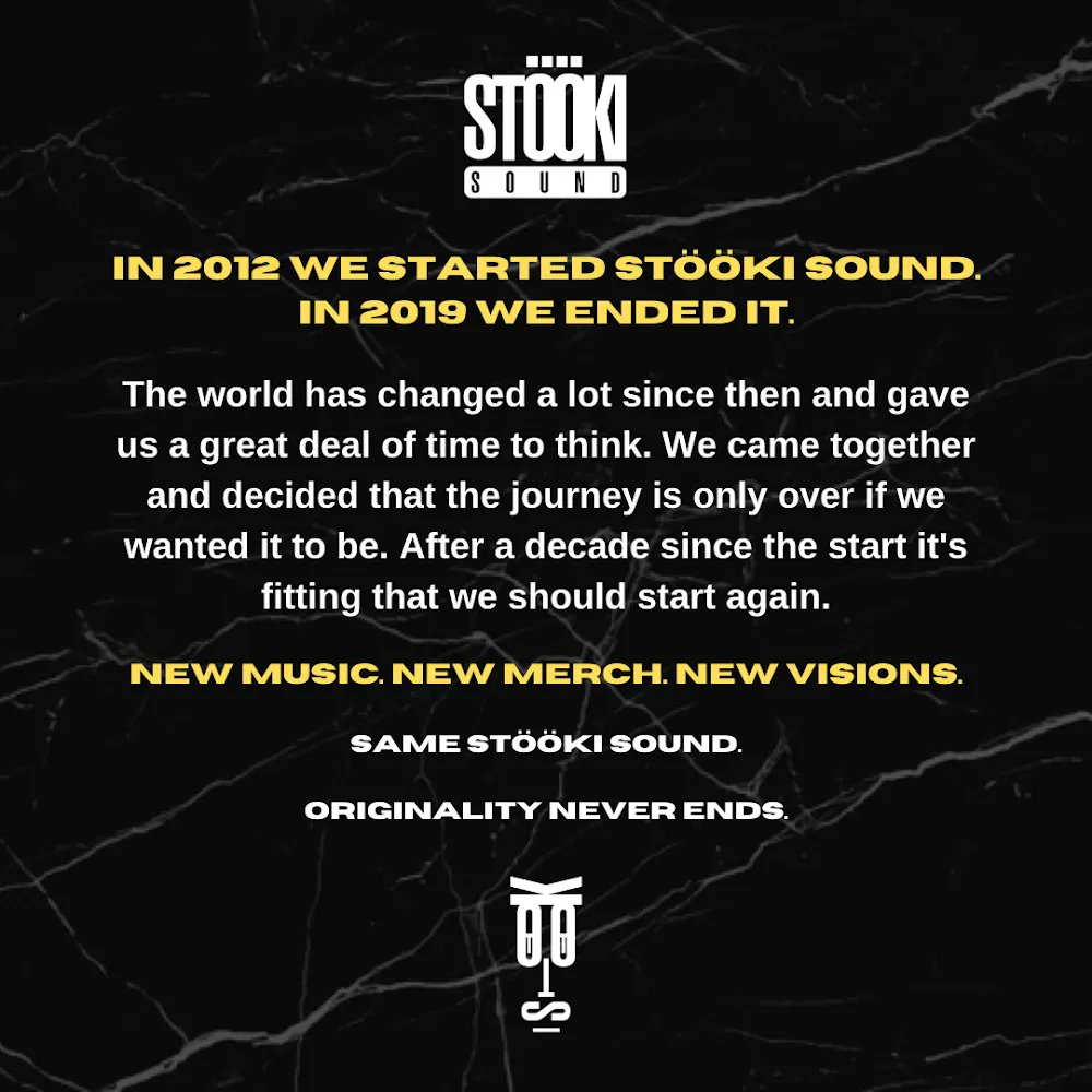 A letter from Stööki Sound... It's time.