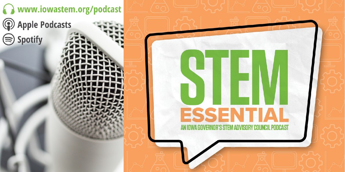 IowaSTEM's tweet photo. "#Science isn't something you know, it’s something you do. It’s a way of looking at the world and addressing problems and helping us move forward,” Mark Nook, President of the @University of Northern Iowa, stated on #STEMEssential. 🎙️ 
 
Listen here 👉  https://t.co/3i7bvnvAa9! https://t.co/aOcYSLhg1e