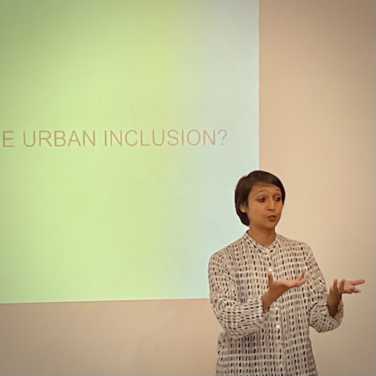 ArchiBarac's tweet photo. Insights and inspirations from the #DESINC team at a review event “Common Ground for Urban Inclusion” that brings together #CUBE @Research_LMArts and @ASF_UK with colleagues across Europe, and the built environment sector. Keynote speaker @AgrawalPooj gets thinking inclusion https://t.co/K6GAg2SVDi