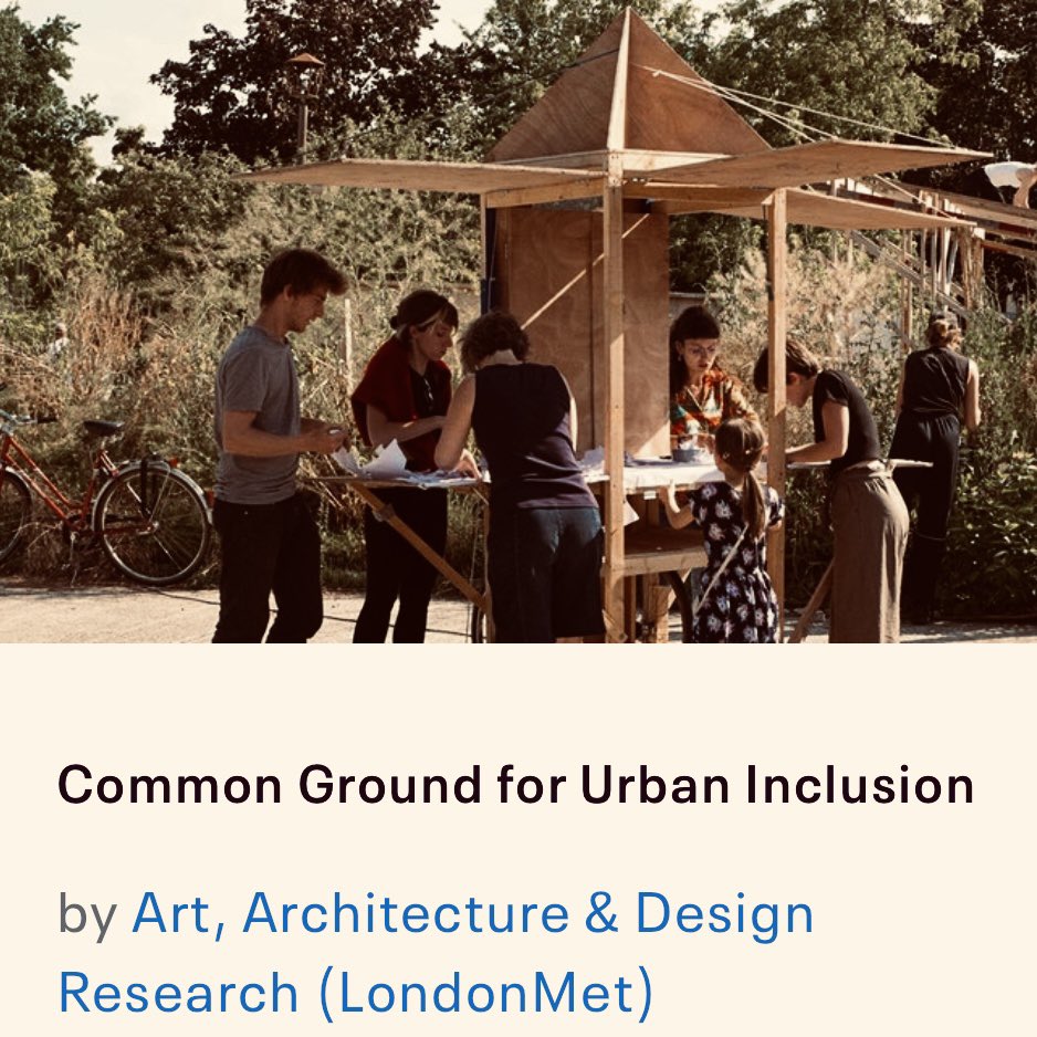 ArchiBarac's tweet photo. Insights and inspirations from the #DESINC team at a review event “Common Ground for Urban Inclusion” that brings together #CUBE @Research_LMArts and @ASF_UK with colleagues across Europe, and the built environment sector. Keynote speaker @AgrawalPooj gets thinking inclusion https://t.co/K6GAg2SVDi