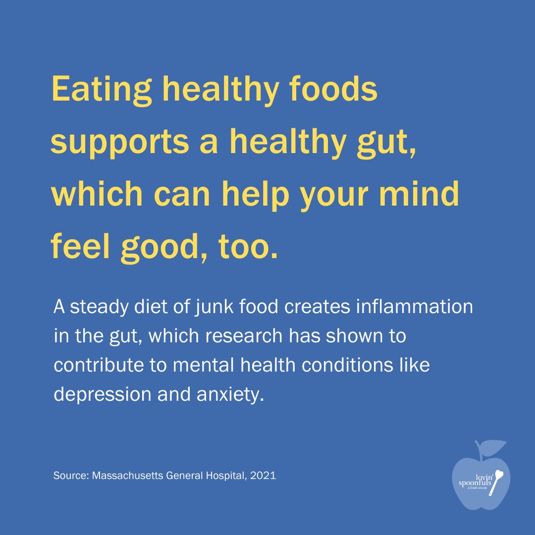 LovinFoodRescue's tweet photo. How does what we eat affect our mental health? #MentalHealthAwarenessMonth https://t.co/GFrHhrCG8M