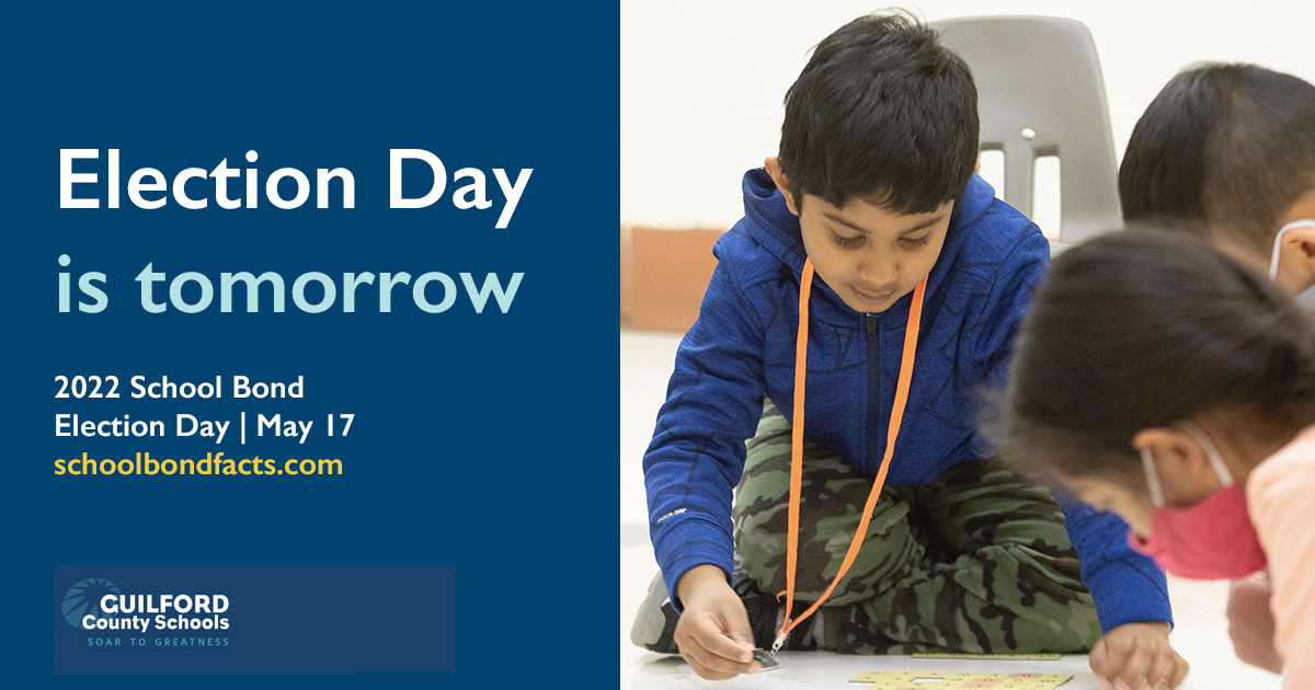 GuilEducation's tweet photo. Let's show our teachers &amp; students that education matters in Guilford County - vote yes on the school bond &amp; sales tax. Together, we are building bright futures! https://t.co/s3G3a6wGOS