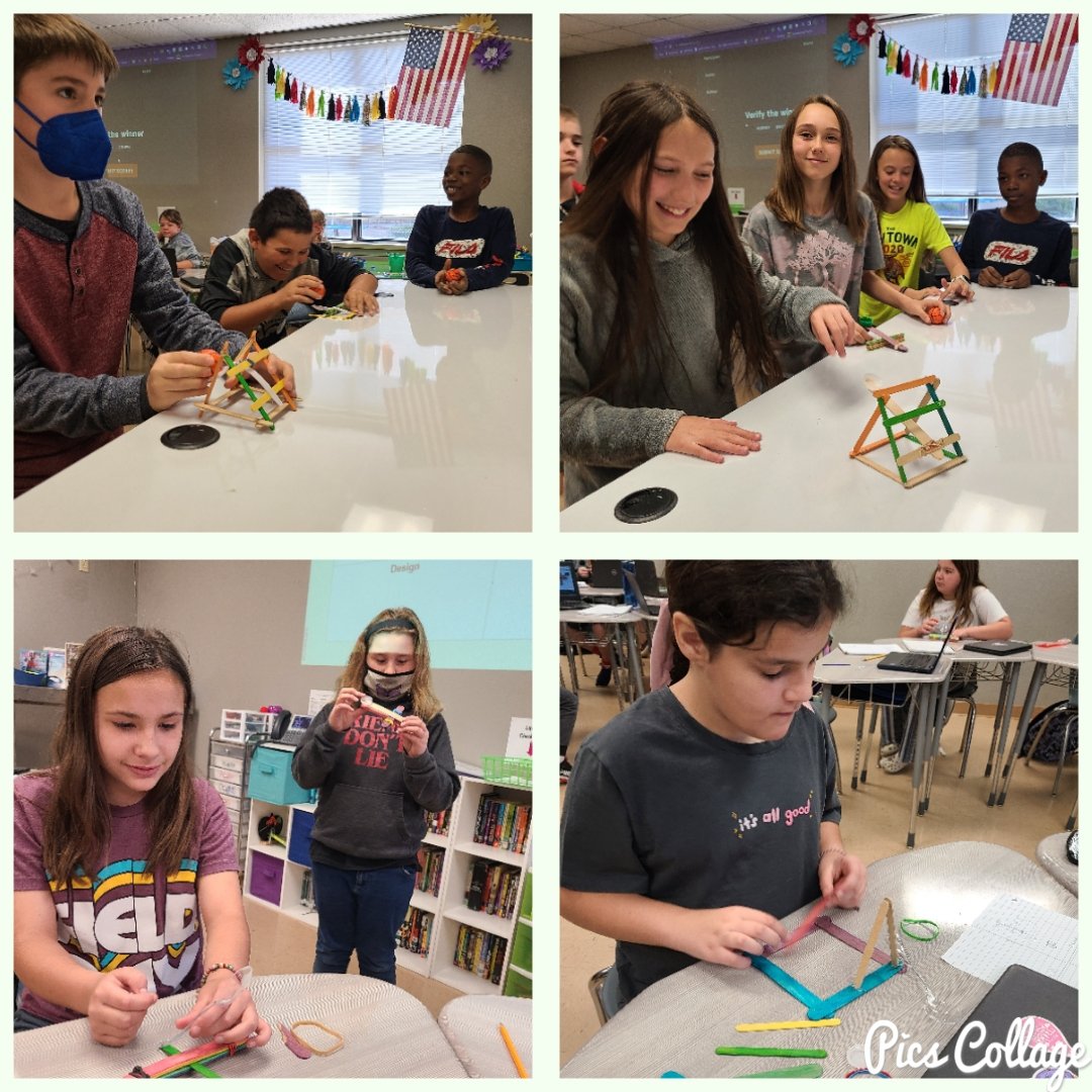 We're working on our basketball catapult skills after finishing out March Reading Madness Tournament! #SteamAtStribling #StriblingSeniorStars