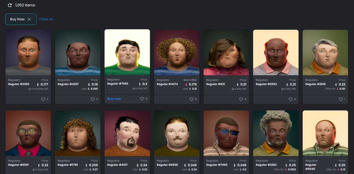 Paddy_Stash's tweet photo. In the couple weeks @Regulars_NFT has existed, post mint has been explosive in terms of popularity. Rarity traits mean almost nothing with this project as people are showing with their purchases, besides (devils,Mc mangers).. only 1K'ish for sale and floor is razor thin. https://t.co/YmlDqceNHo