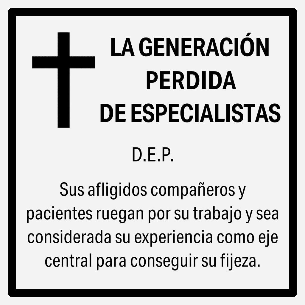 MedicosComoTu's tweet photo. D.E.P. a la generación pérdida de especialistas si sigue adelante esta OPE injusta y ma planteada #BastaYadeTemporalidad #HaySolucionLegal #HuelgaFacultativosMadrid @IdiazAyuso @eruizescudero @huelgafacmad @SomosUrgencias @MUDmedicos @amytsmedicos https://t.co/dKlDTB0ff9