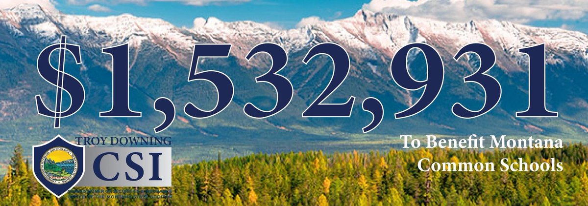BrownCSIMT's tweet photo. Today, the Montana Land Board approved five timber sales on public trust lands ─ generating over $1.5 million in revenue for public education.
#mtpol #MTLandBoard #MTAuditor #CSI #TrustLands #Timber #NaturalResources #PublicEducation https://t.co/5PgxOEn1wT