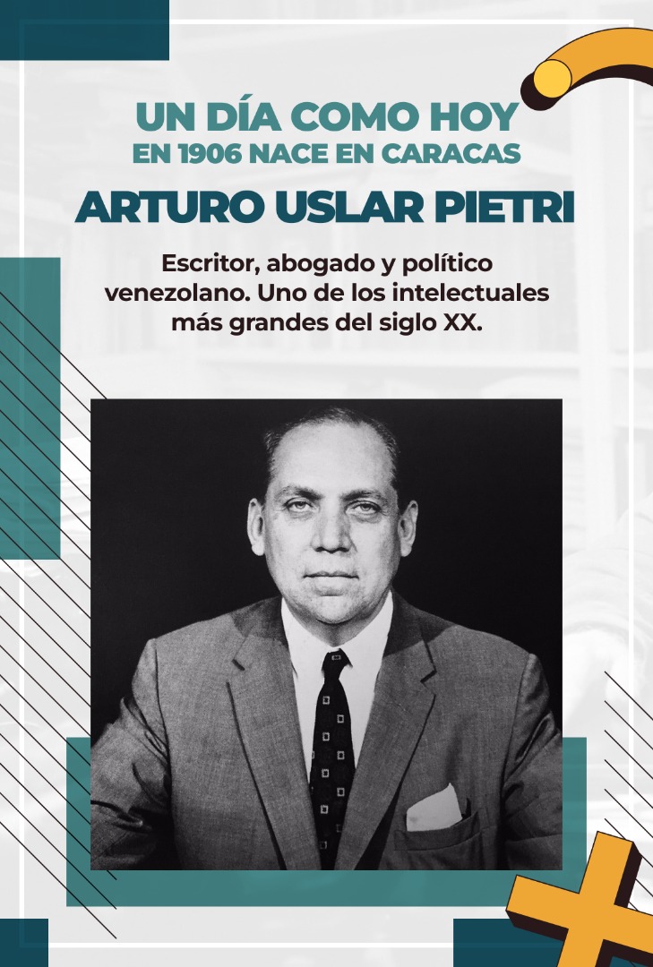 👤 Celebramos el natalicio de Arturo Uslar Pietri. Escritor, abogado y político venezolano. ⚖️📖

🔎 ¿Conoces sus obras? 🔎