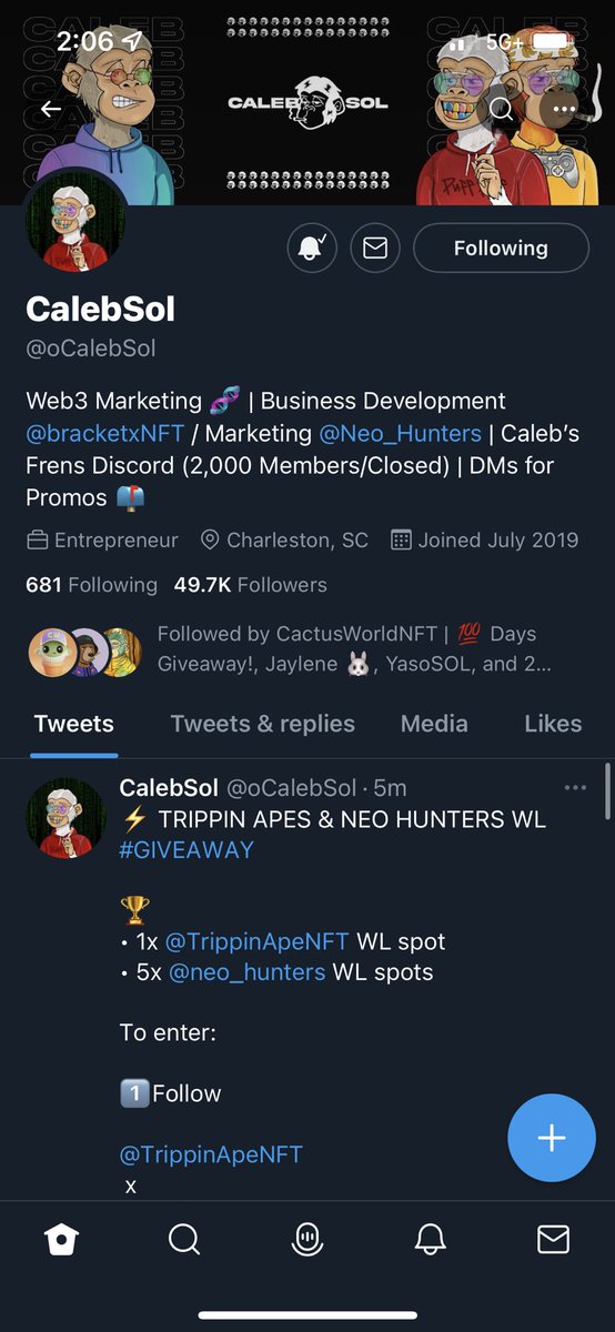 FaDedyor's tweet photo. @calebsol @trippinapes @neo_hunters @NFTTofu @Mrclappyocheekz @NFT076 https://t.co/482yp6Ra3y