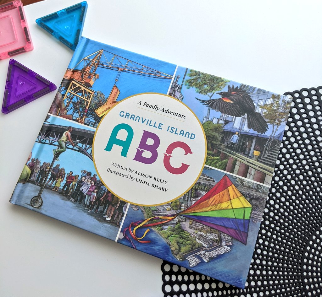 Jenn_Wint's tweet photo. On #BCBookDay I wanted to share this gorgeous book from @HHPublishing by Alison Kelly, illustrated by Linda Sharp. It's so beautiful with quirky, fun "very Vancouver" descriptions of @granville_isle! @vancouver_mom #VMBookClub #yvrbooks https://t.co/aI2OJkEJgM