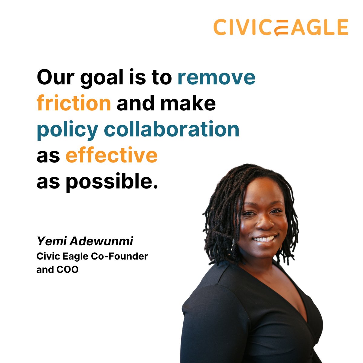 pluralpolicy's tweet photo. Our very accomplished co-founder and COO @yemmyumm shares what Civic Eagle is all about!
#policy #collaboration #legislativetracking #blackfounders #blackexcellence https://t.co/q0JNiXEWMT