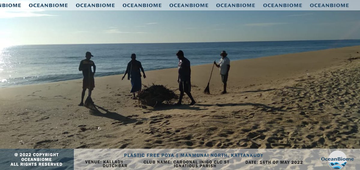 ♻️ Cardonal Inigo Clc st lgnatius parish Kallady Dutchbar joined the Plastic Free Poya movement and cleaned the  Kallady beach on 16th of May 2022 from 06.30 am to 08.30 am.

#beachcleanup #plasticfree #plasticfreeliving #PFP #recycle #climatechange