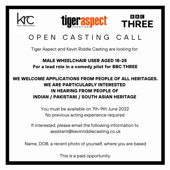 castingsfile's tweet photo. #Casting for BBC THREE 👇 https://t.co/sZBAvLZbfM