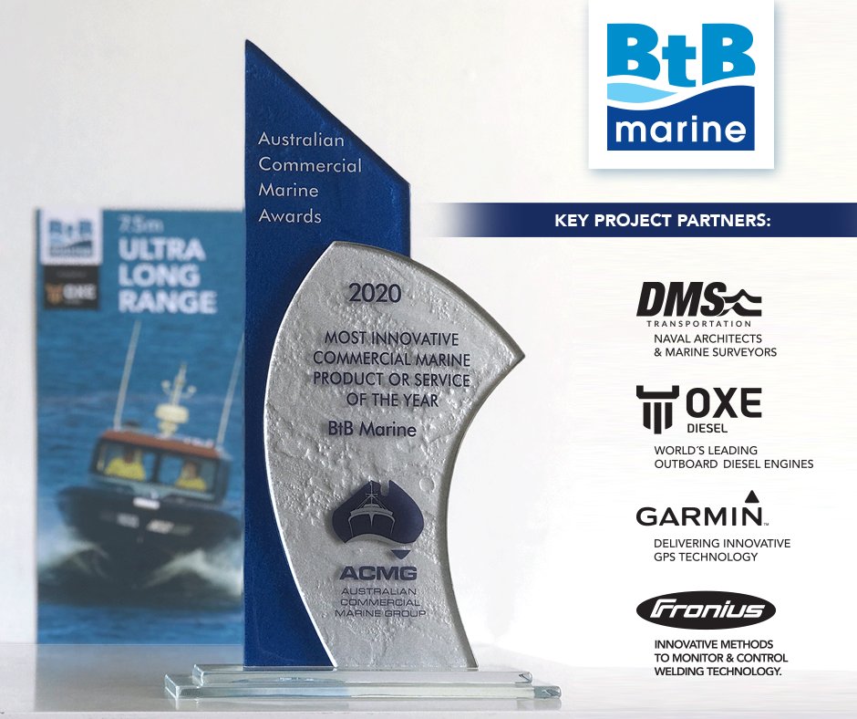 btb_marine's tweet photo. Building an award-winning boat involves working with key partners. Our Ultra Long Range Vessel involved working with our key project partners #DMSTransportation, @OXEDiesel outboard, @Garmin, and @froniuswelding. 
#workboats #boatbuilders #awardwinning #btbmarine #ultralongrange https://t.co/IfeatvdCNq