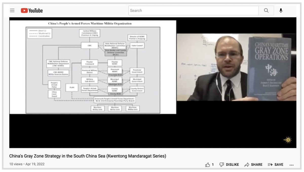 AndrewSErickson's tweet photo. Honored to present on #PAFMM!
“#China’s #GrayZone #Strategy in the #SouthChinaSea: Emerging Trends & Deterrence Strategies”
https://t.co/9LiZ2MJRDX
>Click here to watch @YouTube:
https://t.co/FC30iCH001
Hosted by #Philippines Foundation for the National Interest & @upsystem! https://t.co/AnBAMHMDvq