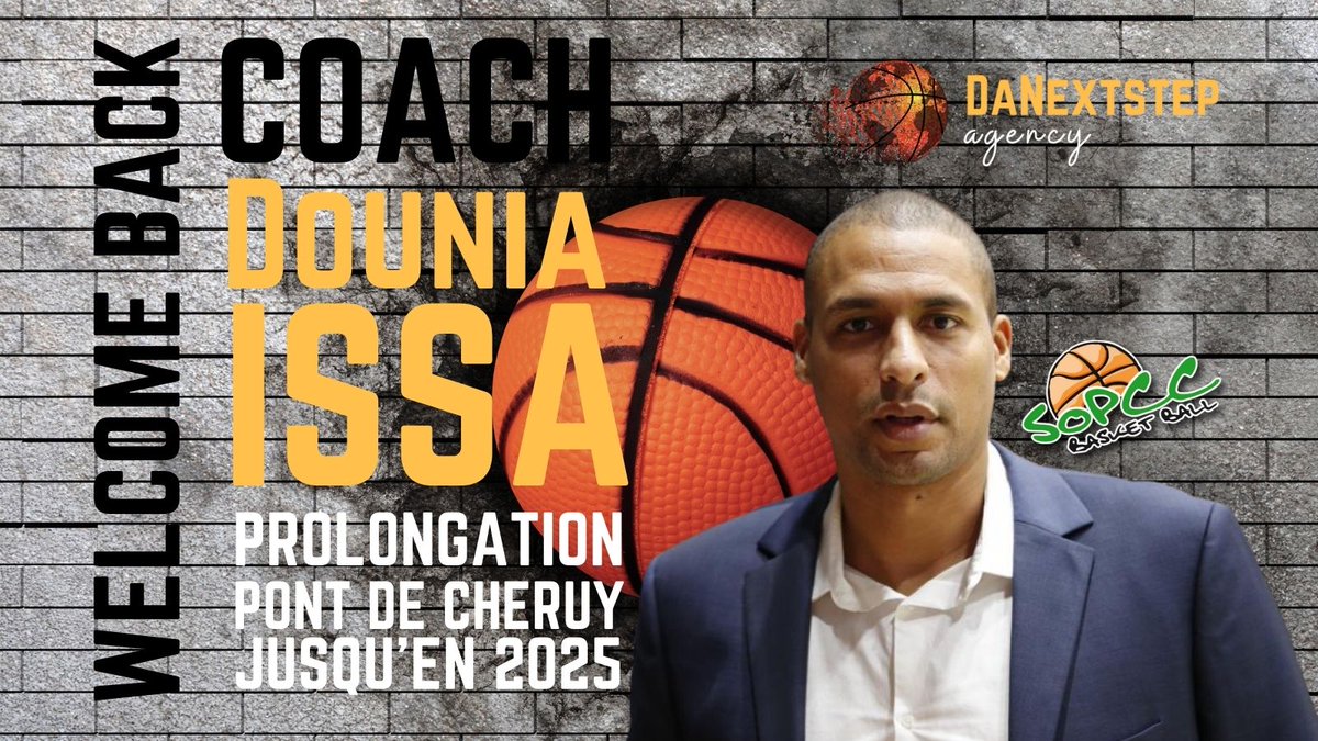 CondouantDav's tweet photo. Après avoir atteint les play-offs lors de sa première saison à Pont De Cheruy, Dounia Issa signe une prolongation de deux saisons supplémentaires. Bonne chance à lui.
#DaNextstep https://t.co/EDgka5T2J7