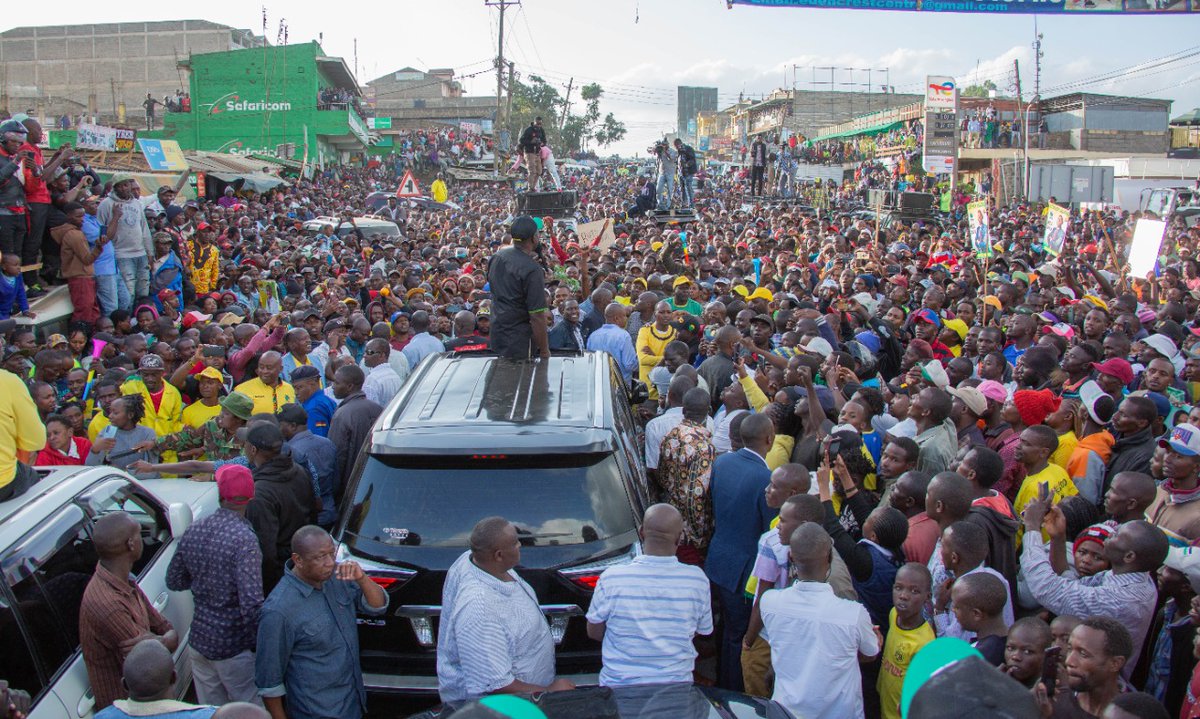 Thanked the people of Kiserian, Matasia, Ngong’ and Embulbul in Kajiado County for agreeing to support our plan to grow our economy from the bottom.
