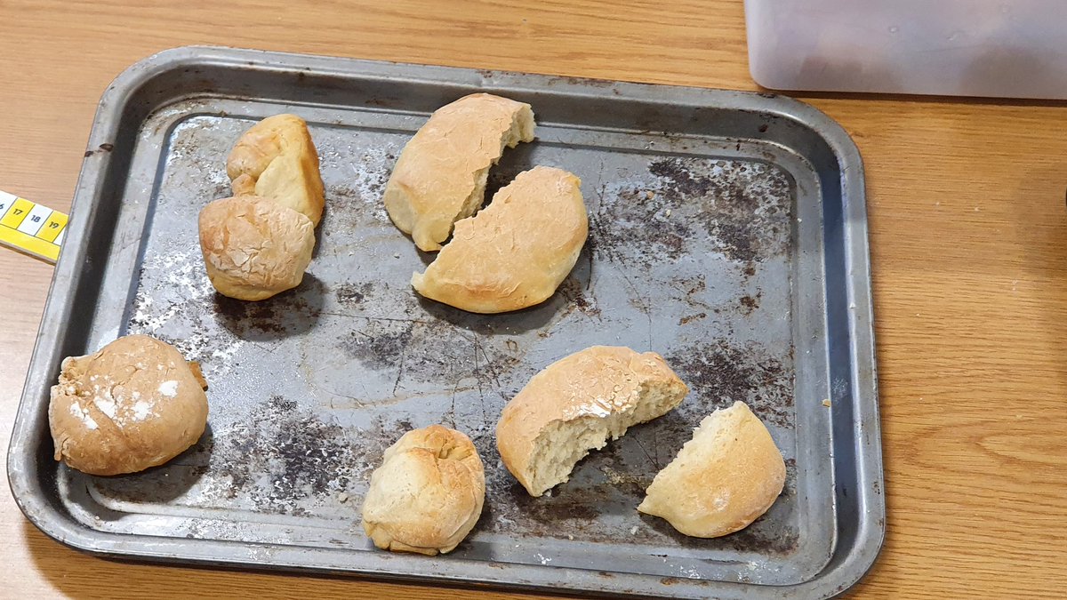 MissComrieSTN's tweet photo. P3C seemed to be fans of the bread we made using an ancient egyptian recipe. https://t.co/nc2LXMlRdv