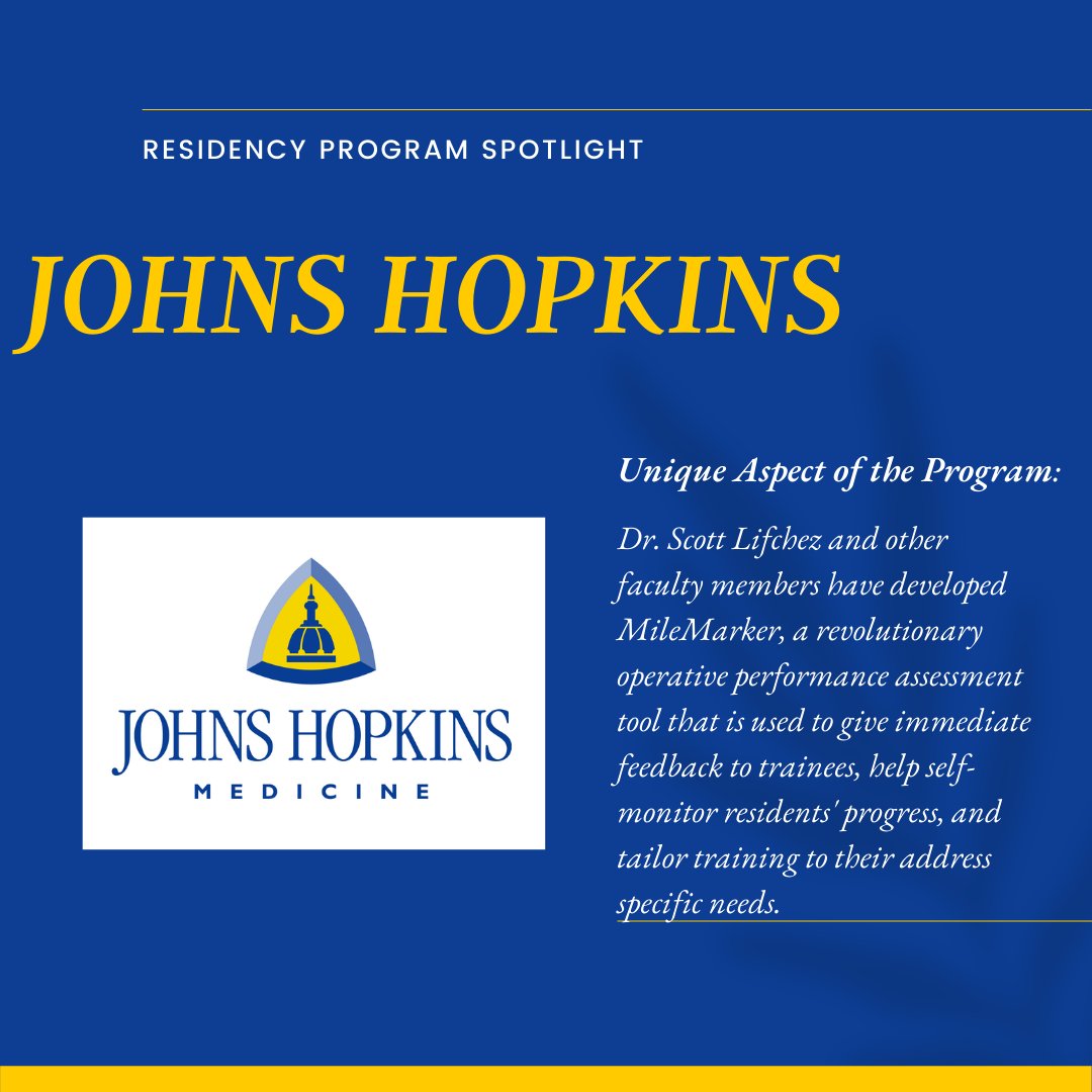 PROGRAM FEATURE:

Next up for our residency program feature is 
<a href="/HopkinsPlastic/">Johns Hopkins Plastic & Reconstructive Surgery</a>! 

Check out what makes Johns Hopkins University Plastic Surgery special below.