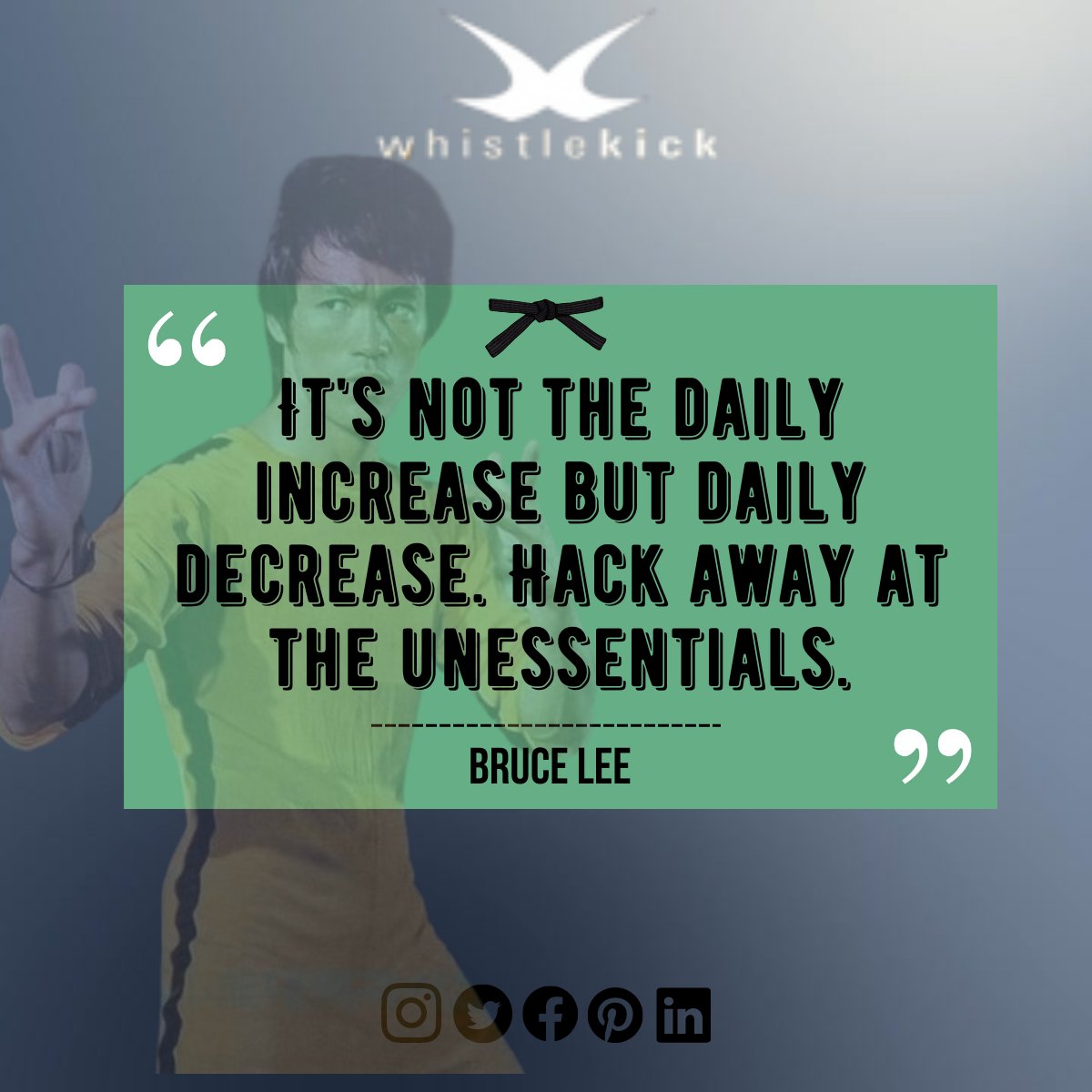 whistlekick's tweet photo. Cut away the things that aren't essential.
#martialarts #martialartstraining #unessentials #hackaway #martialartslife https://t.co/1LxPonbk0a