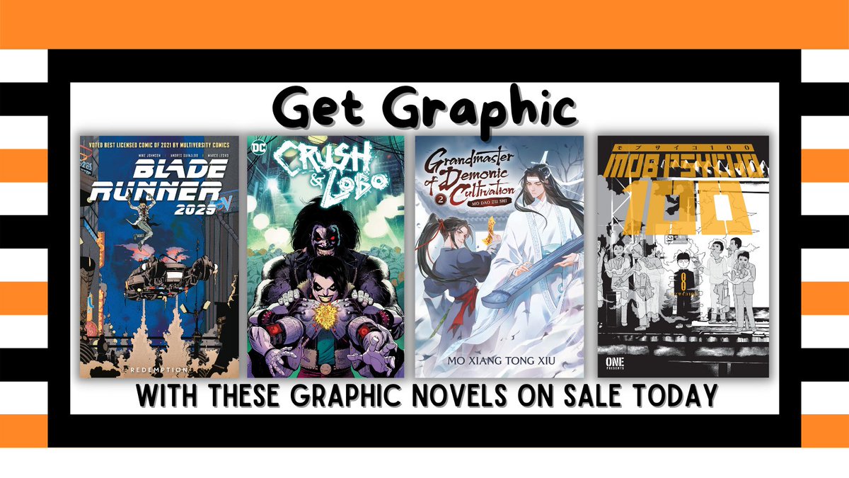 PRHgetsgraphic's tweet photo. These comics and graphic novels are out today (5/17)! 
Visit https://t.co/Sei7M6Uonv to learn more! #comics #comicbooks #graphicnovel #manga https://t.co/F1J48EJvB8