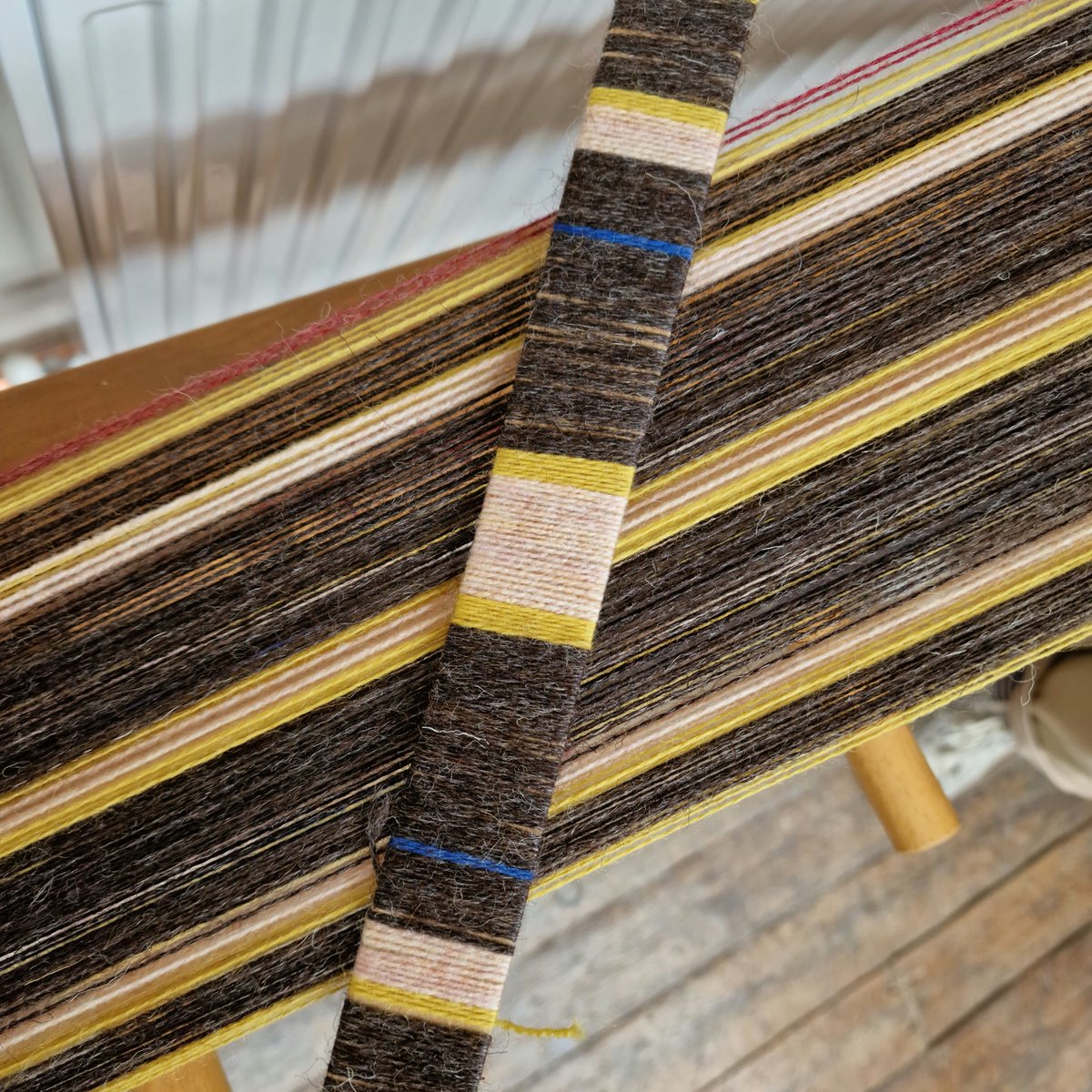 WovenByHand's tweet photo. Look at the gorgeous 😍 warps that have been designed on the Intermediate Weaving Course.
Can't wait to see what weft yarn people incorporate into their designs.
@sunnybankmills
#weaving #woven #sunnybankmills #farsley #agnissmallwood #weavingcourse #craft #leeds https://t.co/e2EKBJVmaJ