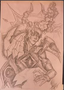 Cnarzzy's tweet photo. Bonjour Riot Games,

Je fais un tweet pour obtenir le skin de Lee Sin Muay Thai,il me manque uniquement 17 Rp, pour vous prouvez que je mérite ces Rp je vous ai fait un Fan art de Xerath Arcane.
Mon Pseudo League Of Legends : LucaEstNRV
@RiotGamesFrance 
@RiotSupportFR https://t.co/P3s44vLn5G