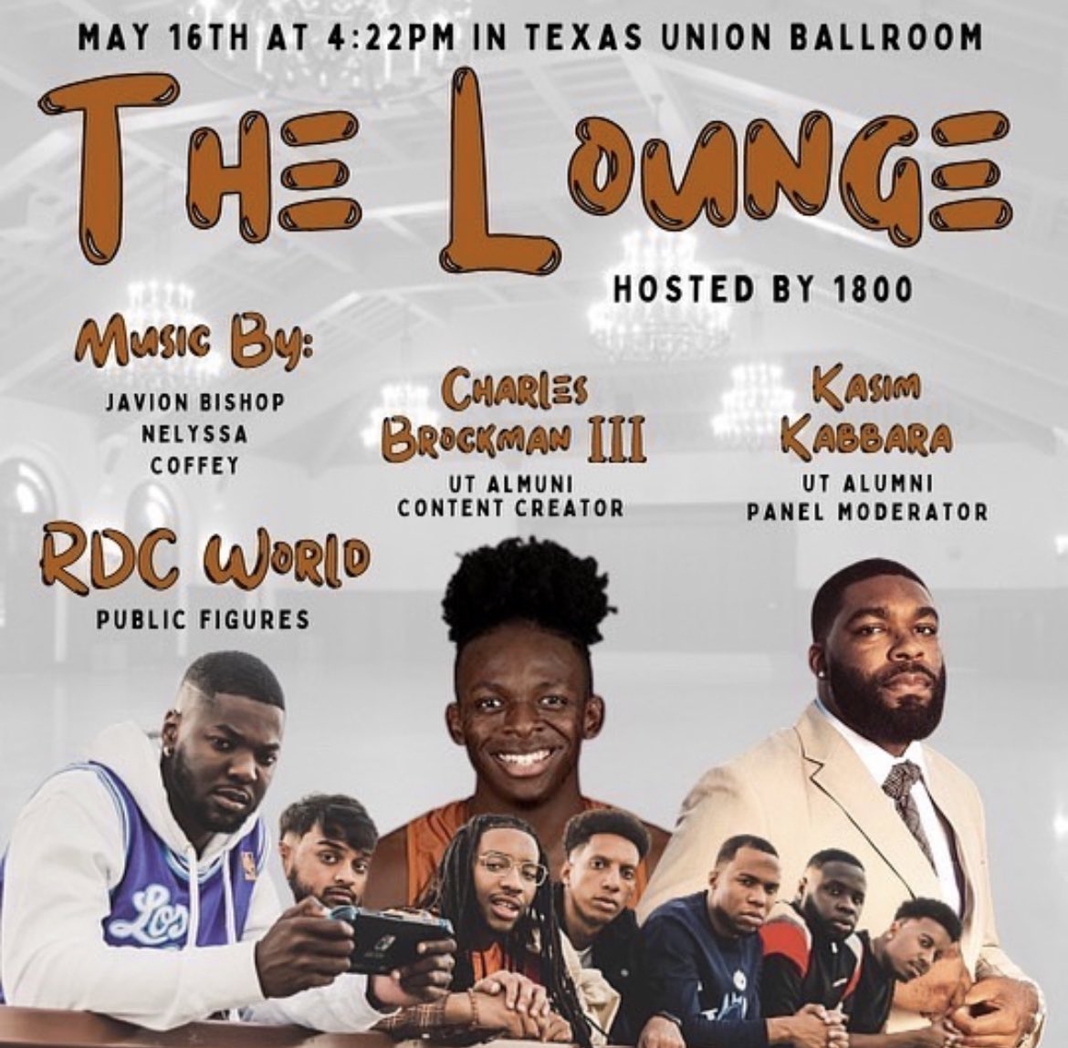 TODAY | 4PM | UNION BALLROOM 

It’s such a BLESSING to have so many STARS in the same room today ‼️‼️

<a href="/kiaradakota_/">The Gr8 Kiara ✨</a> 
<a href="/RDCworld1/">RDCworld</a> 
<a href="/TheOnlyCharlesB/">Charles Brockman III</a> 
<a href="/ICEgawwd/">.simmy sim</a> 
<a href="/BALLOUTORG/">BALLOUT</a> 

DON’T MISS OUT
#UT22GradWeek

eventbrite.com/cc/ut-austin-b…