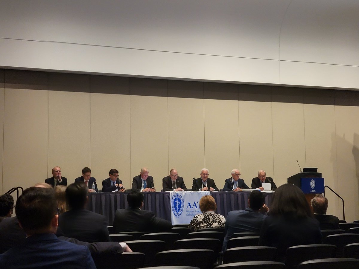 #CTSurgery is marked by continuous innovation and innovators. 

Humbled to learn from this fantastic panel of pioneering cardiac surgeon-innovators at the Innovation Workshop at #AATS2022! <a href="/BavariaMd/">Joe Bavaria, MD</a>