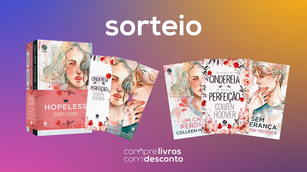 tdcomdesconto's tweet photo. ⚡ SORTEIO 

o vencedor vai ganhar o kit Hopeless!

✨ pra participar: 
- seguir @livrosedesconto
- dar RT nesse tweet (sem citar)

o resultado vai sair dia 26/maio
🍀 que a sorte esteja sempre a seu favor! https://t.co/5aYW0wK2rK
