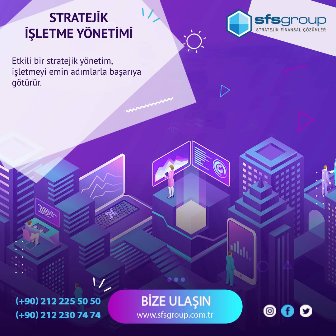Bir işletmenin, kurumun ya da organizasyonun uzun vadede varlığını sürdürmesi için stratejik yönetimi uygulaması gerekir.

☎️ 0212 225 50 50
☎️ 0212 230 74 74
🌎 sfsgroup.com.tr/Tr
#işletmeyönetimi #stratejikişletme #stratejikişletmeyönetimi #sfsgroup #sfsgroupyönetim