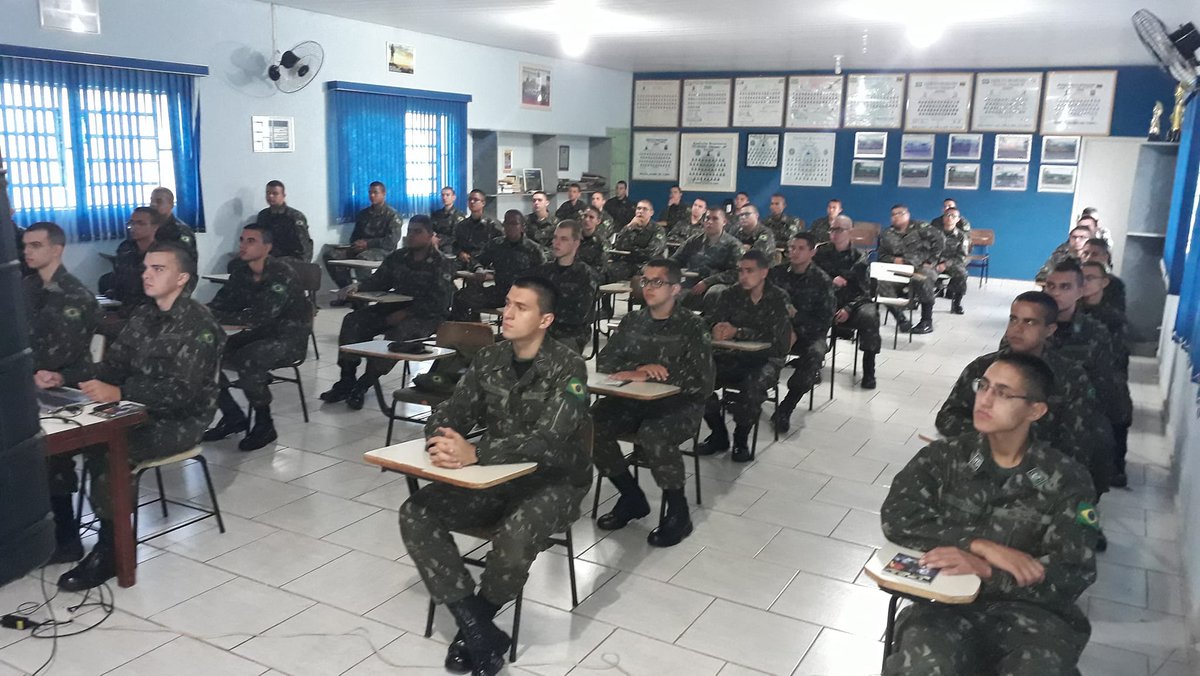 drugfreeworld's tweet image. In Brazil, Lecture to shooters with the topics: Prevention of Drugs/Family/Vocation/Decisions and Consequences, where everyone received the Educational Booklets from the World Without Drugs Foundation with the theme of Human Rights. #PROERD