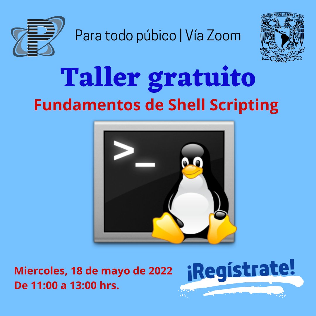 proteco's tweet photo. ¿Alguna vez has querido automatizar tareas o crear nuevos comandos en tu distribución de GNU/Linux? 😳
Únete a nuestro #taller para aprender los fundamentos de Shell Scripting. ¡No te lo pierdas! Regístrate aquí 👉 https://t.co/XvYNhgW4DK https://t.co/7ITJsPHP99