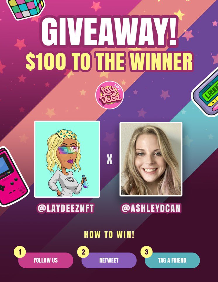 AshleyDCan's tweet image. The big titty team at @Laydeeznft is giving away $100 to someone who:

💕 Follows @AshleyDCan and @Laydeeznft 
💕 Likes and RT
💕 Tags 2 friends

Ends in 24 hours! 💃🏼🥳🥜