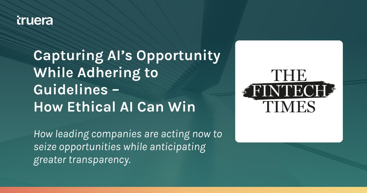 truera_ai's tweet photo. Greater AI guidelines are coming, especially for high stakes use cases. How can orgs capture the opportunity while preparing for more #explainableAI and #AIQuality?
Check out this article in the @thefintechtimes
#XAI #RAI #ethicalAI #fintech #AIforHR #AIregs #MRM #MLPM https://t.co/jDIonaJj4U