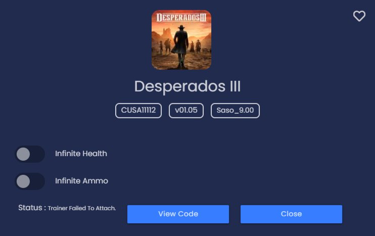 PS4 Trainer tweet media