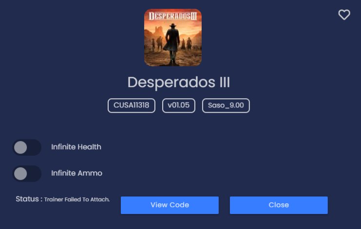 PS4 Trainer tweet media