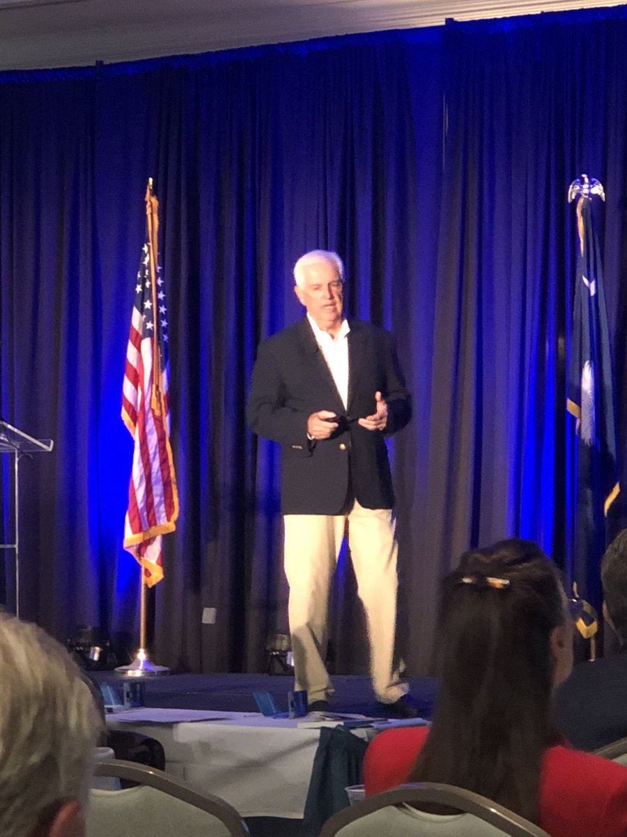 NatlClubAssn's tweet photo. “Successful business leaders exhibit great teaching, coaching and communication skills.” - Roger Warren, president of Kiawah Island Golf Resort. #ClubConf22 https://t.co/JcyT9ilVlg